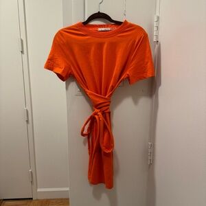 Alica & Olivia T-shirt Wrap Dress - Orange